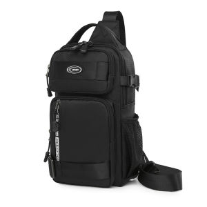 2024 New Brand Chest Bag For Men Crossbody Bag Waterproof USB Shoulder Bag Anti-Theft Travel Messenger Outdoor Chest Sling Bag