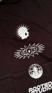 Rooted Kaos Boxy Fit Droplet Tshirt Oversize RTD