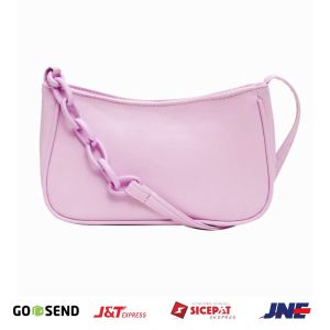 NEYMA Store - Tas Sling Bag GON Selempang Bahu Slingbag Shoulder Bag Wanita Cewek Dewasa Import Korea Korean Style Mini Kecil Casual Fashion Hitam Putih Polos Lucu Murah Kekinian Remaja Resleting Simple Terbaru