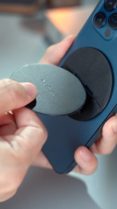 Mcdodo MR791 Leather Foldable Magnetic Phone Grips & Stand with Multi-Angle Support