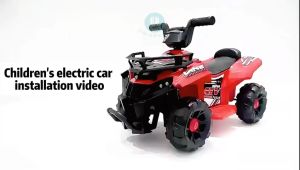 UNISPACE TOYS ATV Electric Off-road Vehicle Rechargeable with 6V Lithium Battery & Thickened Tires
