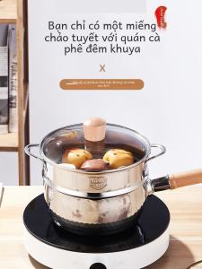 Thickened 304 Stainless Steel Japanese Style Shaping Pan Noodle Cooking Small Soup Pan Deep Fry Pan Single Person Cooking Pot