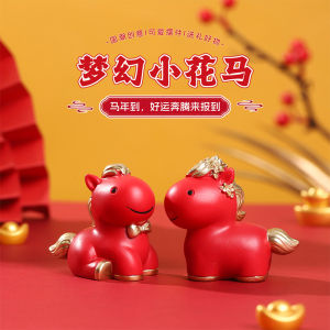 Cultural Zodiac Horse Resin Figurine