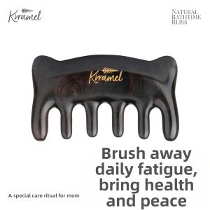 KRRAMEL | Scalp Massage Acupoint Unblocking Wooden Hair Care Massager Comb