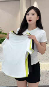 Áo Thun Nữ Vạt Bầu Siêu Co Giãn WMBB Athleisure Thể Thao Thoải Mái Thoáng Mát Đa Dụng