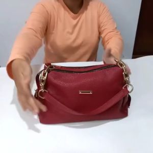 GHL Tas Selempang Wanita Hobo Mode Kulit Elegan dengan Rantai Gaya Korea