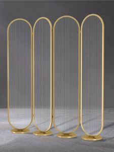 Changhong Glass Screen Movable For Home Entrance Cover Modern Restaurant Club Office Partition Decoration