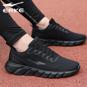 รองเท้าวิ่งผู้ชาย Erke Breathable Mesh Thin Sport Shoes รองเท้าวิ่งกลางแจ้งแบบลำลอง รองเท้ากีฬาสำหรับฤดูร้อน รองเท้าสวมสบาย