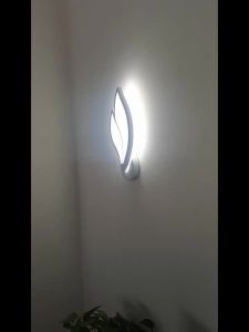 Modern LED Wall Lamp Bedroom Bedside Leaf Wall Lamp Sconces Living Room Home Indoor Lighting Fixture Minimalist Led Night Light