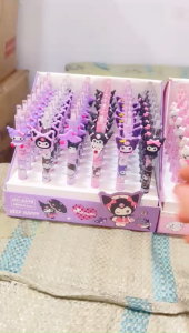 Pulpen Cetek Fancy GP-6398 Karakter Lucu Eceran Pen Gel Pena Tinta Hitam Clicker