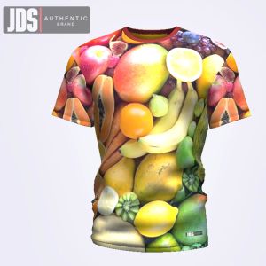 kaos jersey buah-buahan baju polo gambar pria distro full print pria wanita murah