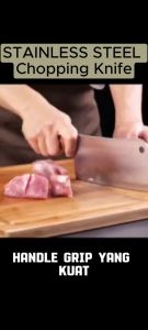 Pisau Dapur Besi Tahan Karat Stainless Steel Chopping Knife Kitchen Household Bone Meat Ayam Daging 菜刀(砍骨刀)