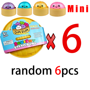Bandai | Mini 1-24pcs Glitter Dumpling Glitter Dumpling Squishy with Box Dumplings Sensory Squeeze Toy for Stress Relief