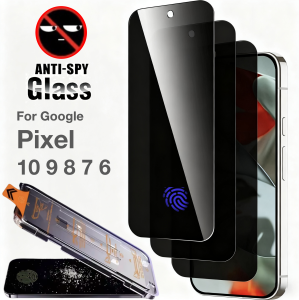3Pcs For Google Pixel 10 9 Pro XL 9a 8A 8 7 7a 6a 6 5G Anti-Peeping Screen Protector Toughened Glass Accessories Easy Kit