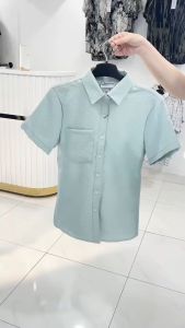 Mẫu áo sơ mi xốp dệt dập vân basic không nhăn nhà 𝐦𝐚𝐪𝐛𝐨𝐨𝐥 mới ra mắt có kiểu dáng cổ điển và tình tế phù hợp cơ bản văn phòng relax