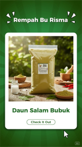 Daun Salam Bubuk Pilih Varian 100 gram / 50 gram