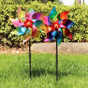 DomeDecor ผู้ผลิตนก pinwheels สะท้อนแสง sparkly BIRD deterrent Windmill ป้องกัน Garde