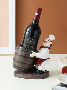 Creative Personal Chef Wine Red Wine Rack Desktop Decorations Living Room Wine Cabinet Dining Room High-End Wine Bottle Stand
