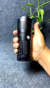 Acciaiie Flashlight Rechargeable Waterproof LED Outdoor Emergency Flashlight Heavy Duty Zoomable
