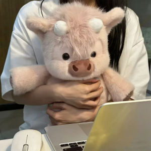 42cm Adorable Highland Cattle Plush Toy Huggable Running Cow Stuffed Animal Made with Premium Soft Fabric Soothing Companion
