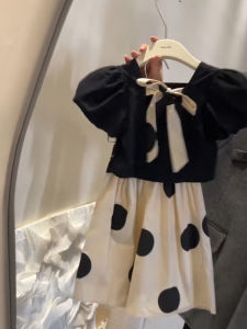 Fashionable Two-Piece Set for Girls Summer Clothes Stylish Outfit Childrens Trendy Streetwear Baby Girls Korean Style Ensemble