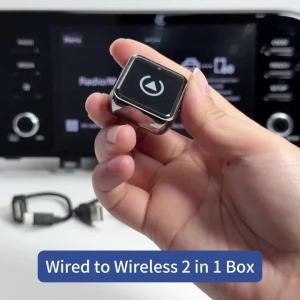 Grandnavi | 2IN1 Wireless Carplay Android Auto Adapter Box Wired To Wireless Plug and Play 5Ghz WiFi Type-C/USB For Ford Toyota VW Peugeot