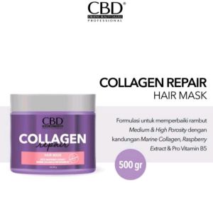 CBD Hairmask 500gr Daily Keratin Pro Colourshield Collagen Repair [Masker Rambut]