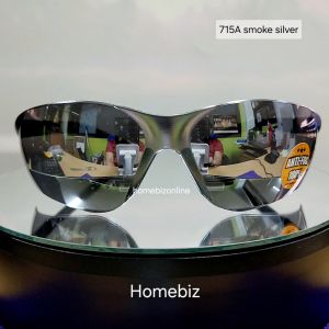 Action Eyewear รุ่น 715A Smoke Silver แว่นตานิรภัย แว่นกันแดด2020 แว่นตากันUV แว่นกันแดดผู้ชาย แว่นตาผู้ชาย ราคาถูก Action Eyeware ****แถมฟรี ซองผ้าใส่แว่น***