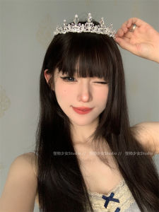INS Simple High-Grade Baroque Style Rhinestone Princess Crown Online Celebrity Birthday Crown Hair Accessories Photo Headdress