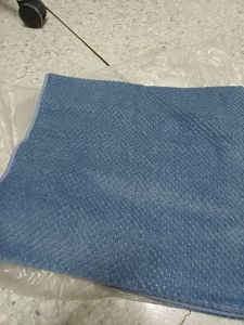 ผ้าเช็ดตัว แบบยาวพันรอบตัว สีฟ้าอมเทา