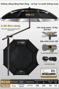 BENNUO | Ô Dù Chống Nắng Ngoài Trời Đi Cá