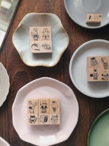 New Arrival Wooden Stamp Series - Kumayankee Rabbit from Macau Candy Rabbit Design Ideal for Business And Daily Learning Needs