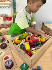 Magnetic Wooden Pretend Play Cutting Toys