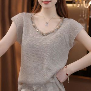 Shalldoer | Fashionable Sleeveless Slim V-Neck T-Shirt