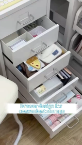 Office File Drawer Cabinet Metal Drawer with Lock Organizer Home Bedroom Storage Mobile with Wheels