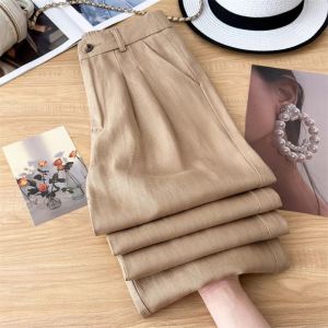 Elegant High Waist Slimming Trousers