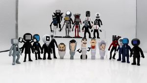 Set 12 Mô Hình Nhân Vật Skibidi Toilet Mans
