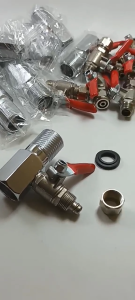 Van Khóa Cấp Nước đầu vào cho máy lọc nước RONano máy Lọc nóng lạnh - Vào Ren 21 - ống 10mm