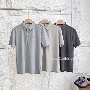 Luxurious Honeycomb Linen Short Sleeve Polo Shirt Mens Breathable Commute Fashion Urban Style Standard Fit Pure Color Summer