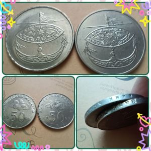 100% authentic Malaysia 2005 50 cent old coin X 2pcs fair condition *catalogue#0239 *Actual photo taken not from library photo Country: Malaysia Period: Federation of Malaysia 1967 - 2024 Coin type: Circulation coins Denomination: 50 sen