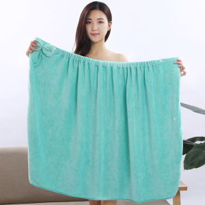 Spring Summer Wearable Bath Towel Womens Strapless Gown Soft Absorbent Quick Dry Professional Beauty Salon Special Polyester Nylon