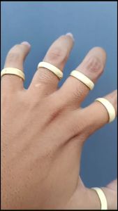 Cincin Akar Bahar Putih Model Bulat Premium Untuk Pria Dan Wanita