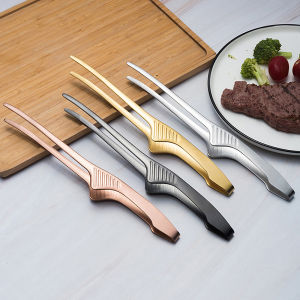 Exquisite Metal Barbecue Clip Non Slip Self Standing Pliers Multi Purpose Food Clip Kitchen Small Tools Barbecue Accessories