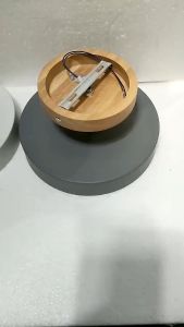 Ceiling Light LED Nordic Simple Three-Color Recessed Lights Dimmable Macaron Wood Pendant Lightings for Corridor Kitchen Living Room Balcony Bedroom Cloakroom