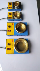 Braun Mall-เตาหลอมดีบุก เตาหลอมตะกั่ว 150W ระดับอุณหภูมิ : 200-580 องศา ความจุ : 500 กรัม ขนาดเครื่อง : 9.5 x 15 x 6 ซม. ใช้สำหรับหลอมละลายตะกั่ว ดีบุก และโลหะต่างๆ