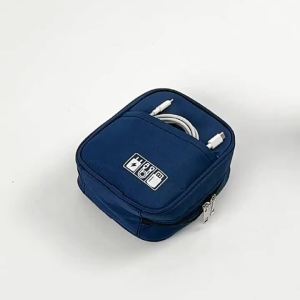 Portable Square Digital Storage Bag Adapter Power Data Cable Headphone Mouse Portable Waterproof Organizer Case Travel Pouch