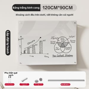 deli | Bảng Kính Cường Lực Từ Tính Có Bánh Xe