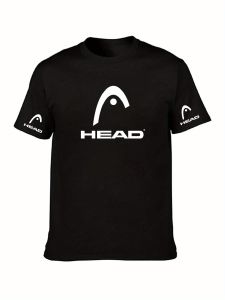 HEAD | Áo Thun Nam Cổ Tròn HEAD Dáng Rộng Tay Ngắn Chất Liệu Polyester Thoáng Khí In Họa Tiết Thích Hợp Cho Thể Thao Dạo Phố Và Mặc Hàng Ngày