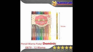 Pensil Warna Putar Fancy Murah isi 12 Warna / 12 Batang Soft Case Motif / Colored Pencil Twister 12 Colors For Drawing