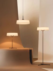 Japanese Minimalist Style Floor Lamp Designer Simple Dining Room Restaurant Bar Pendant Light Warm Bedroom Study Lamp